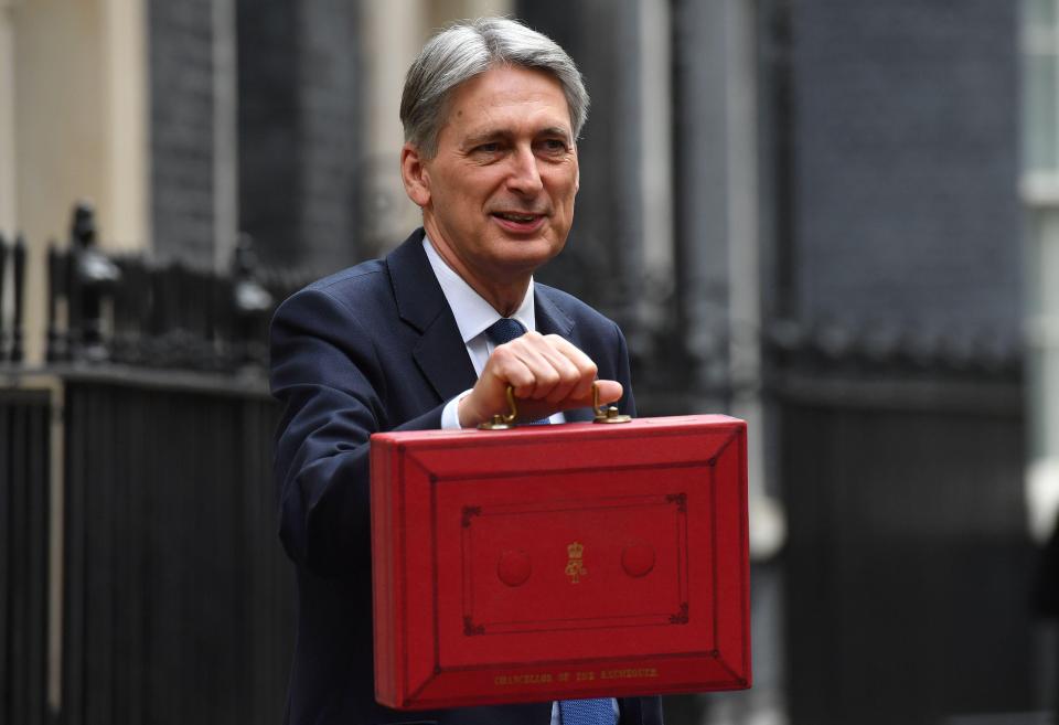  Philip Hammond is due to deliver an upbeat assessment of the nation's finances today