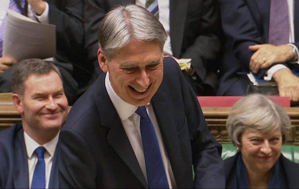  Philip Hammond also took aim at Labour leader Jeremy Corbyn during his first Budget speech