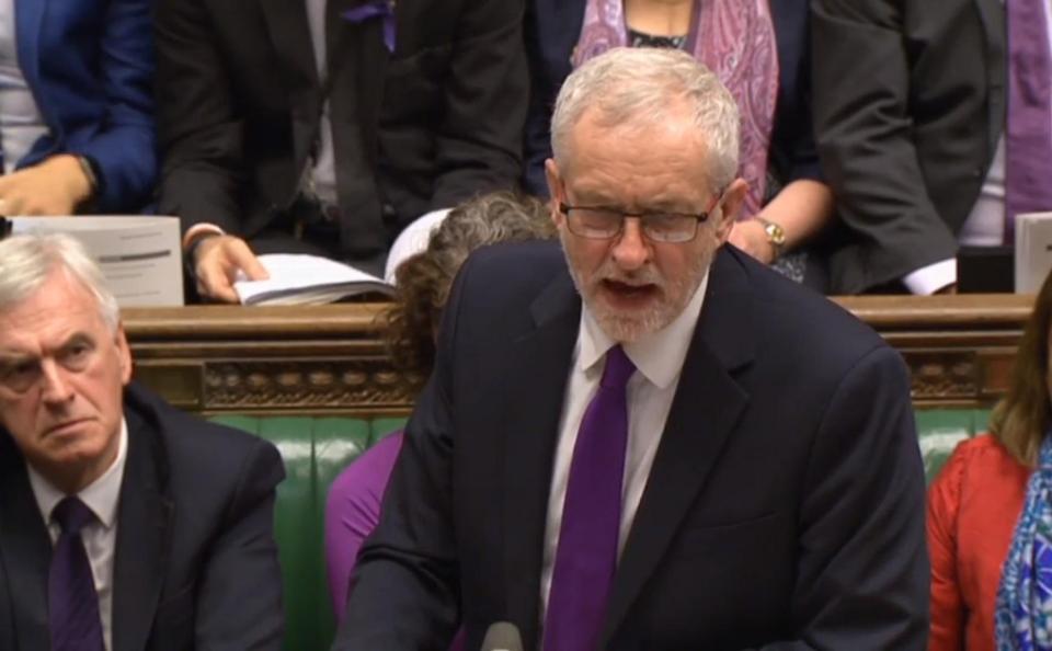  Mr Corbyn responded by saying it showed "utter complacency" over the state of the economy