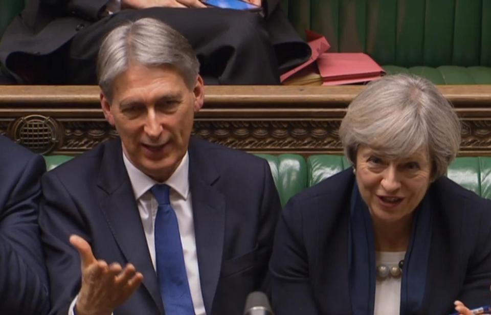  Philip Hammond is having to fend off a Tory rebellion on National Insurance increases