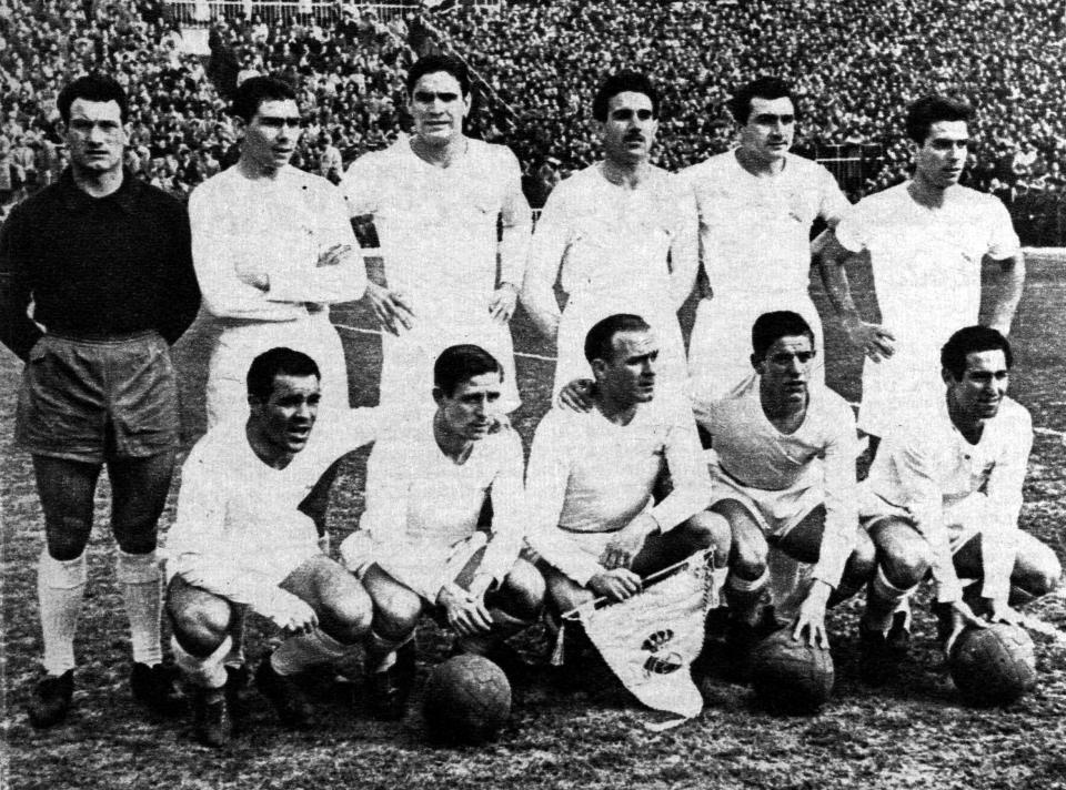  Marquitos, third from the left, back row was part of the Real Madrid side that won five European Cups in a row