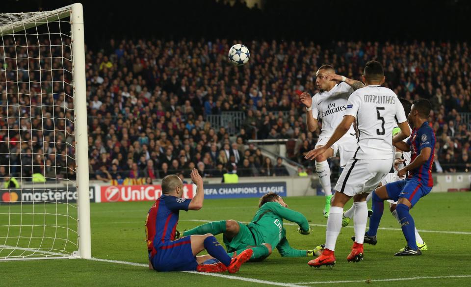  This was the incredible own-goal netted by PSG that brought Barcelona renewed hope of springing a major surprise