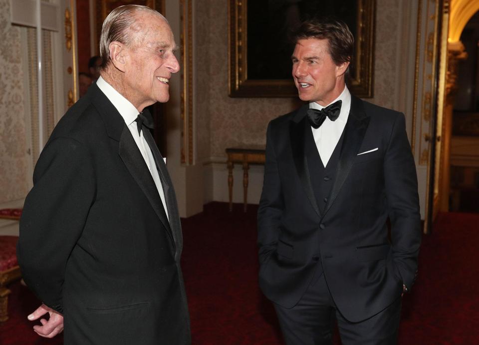  Earlier this month, Tom met real-life royalty in Prince Philip