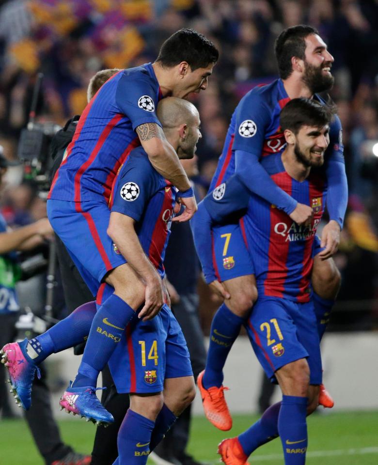  Barcelona will now progress into the quarter finals - Borussia Dortmund won tonight's other tie