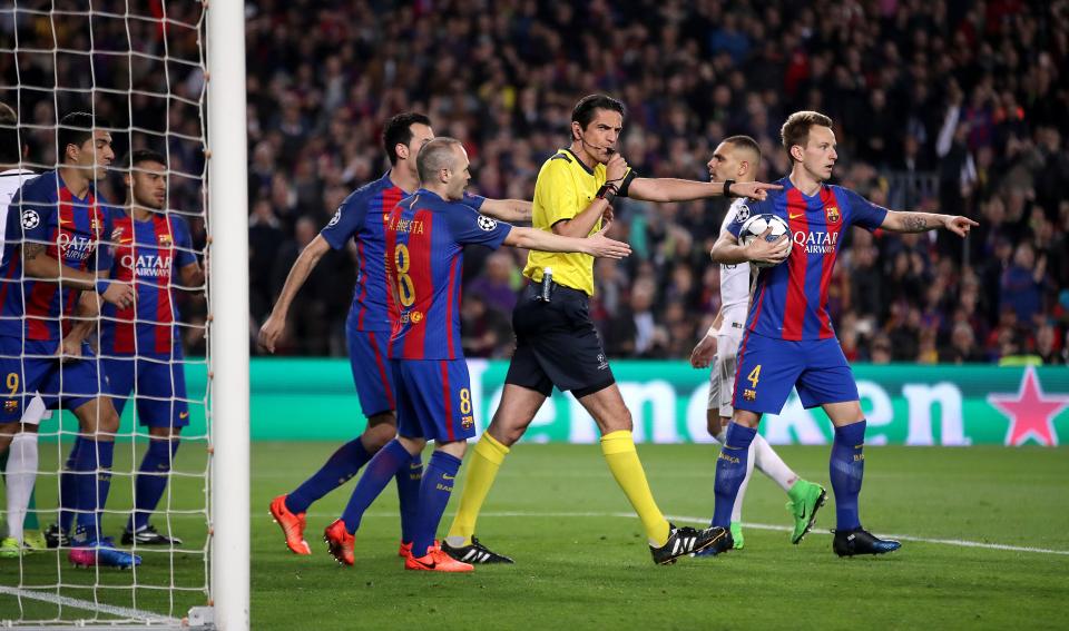  Aytekin handed Barcelona two penalties at the Nou Camp