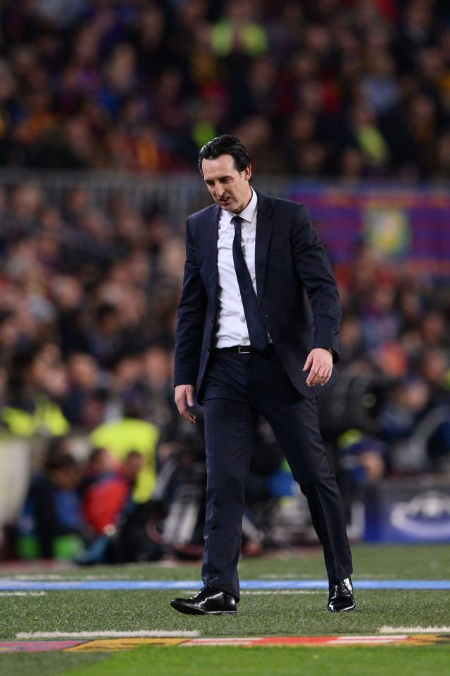  Unai Emery could be fighting to keep hold of his job