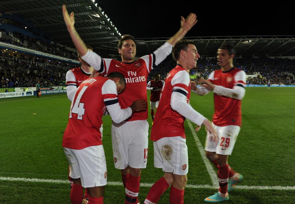  Arsenal won a 12-goal thriller 7-5 against Reading in 2012