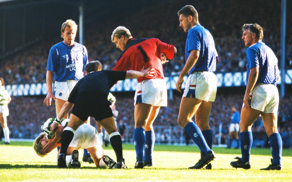  Rangers' clash with Celtic back in 1987 was a brutal affair