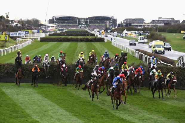 A general view of the Grand National at Aintree