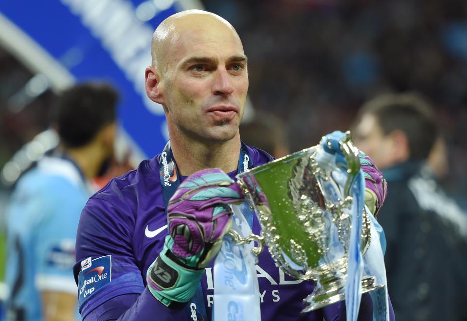  Willy Caballero won the EFL Cup with Manchester City last season