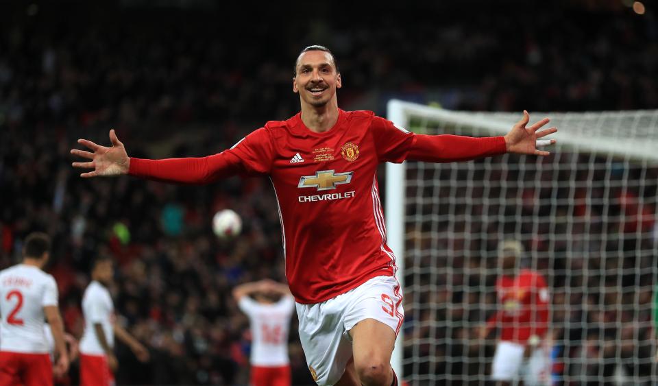  Zlatan Ibrahimovic inspired Manchester United to victory in the EFL Cup final