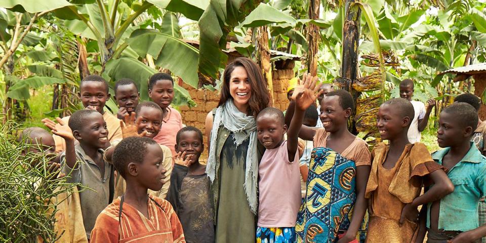  Meghan has also been with World Vision to Rwanda to see first hand the importance of clean water