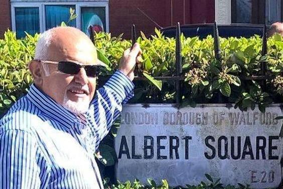  The actor's proud dad on the BBC set in Albert Square