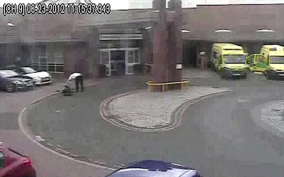  CCTV shows him bending over heart attack victim Carl Cope but failing to give medical aid