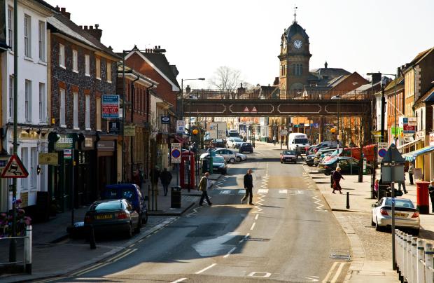 The High Street in Hungerford Berkshire