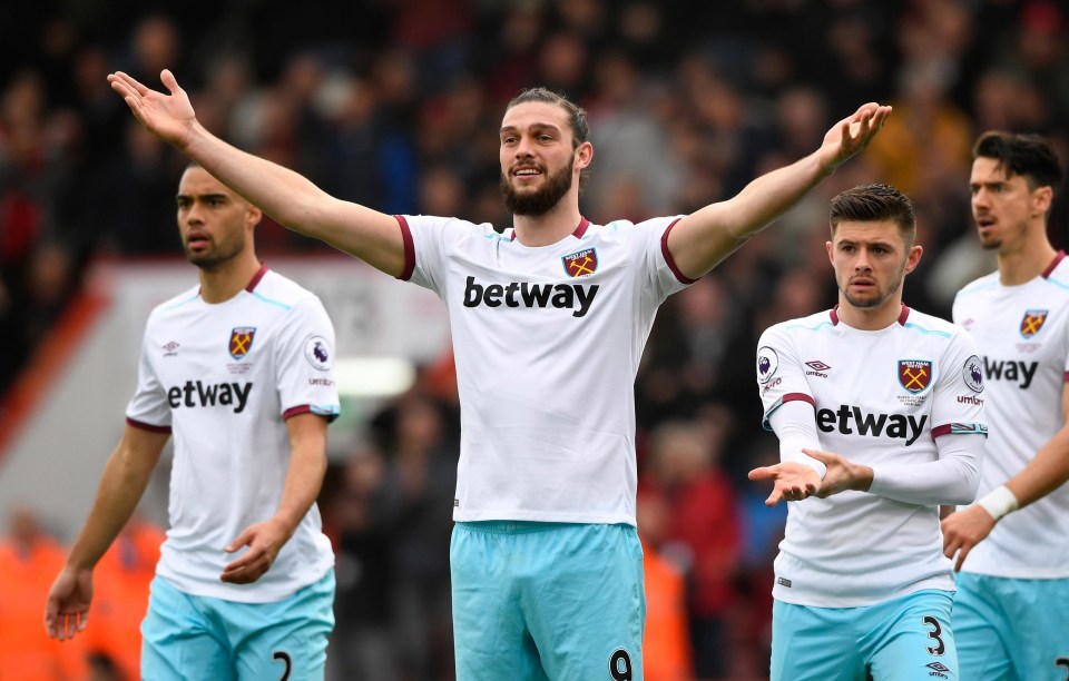 West Ham have concerns about the long term fitness of striker Andy Carroll