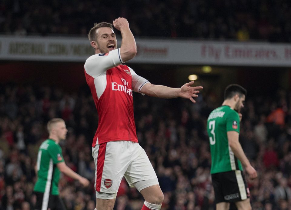  Aaron Ramsey's season with Arsenal has been plagued by injuries