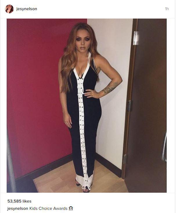  Jesy, 25, posted the snap last night and fans gushed over Chris' comments