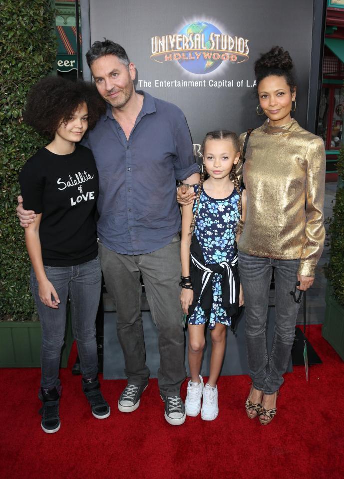  They have three children, daughters Ripley, 16, (left) and Nico, 12, (right) and son Booker, who is two