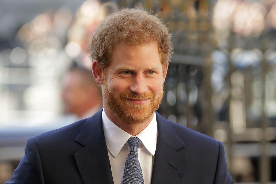  Prince Harry was all smiles as he attended the service at Westminster Abbey, which is held annually and this year celebrated 'a peace-building Commonwealth'