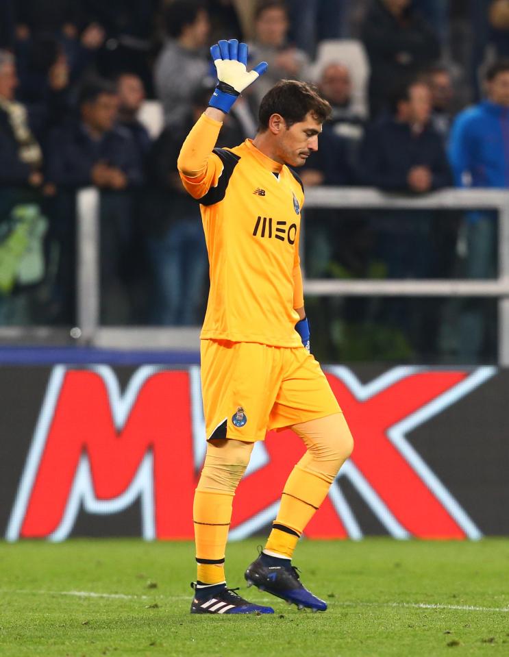  Iker Casillas made history in Porto's 1-0 loss at the hands of Juventus on Tuesday