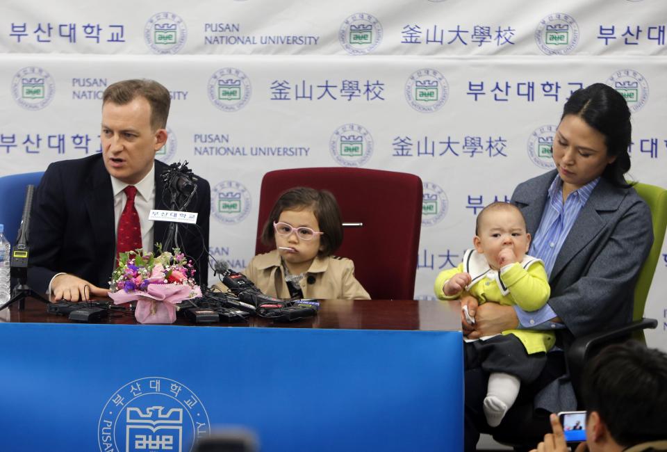  Prof Kelly, a Korea expert, assured humourless critics that his kids were not hurt