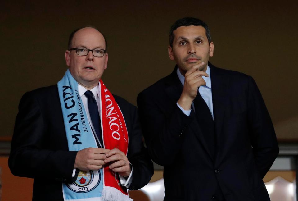  But he praised owner Khaldoon Al Mubarak's (right) response to the defeat