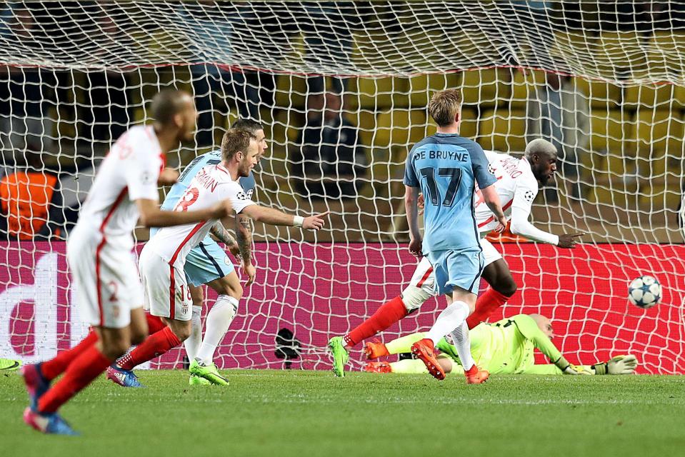  Bakayoko scored as Monaco defeated Manchester City in the Champions League