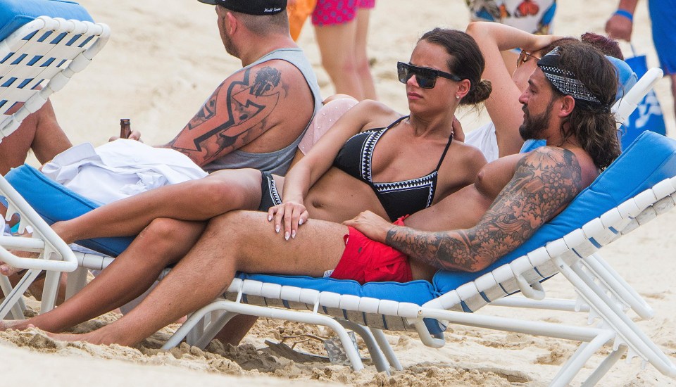 Mario Falcone and Becky Meisner couldn’t keep their hands off each other