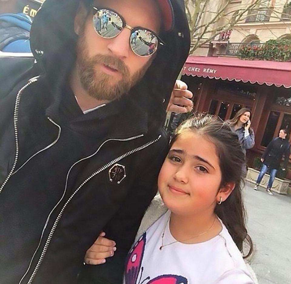  Messi was snapped by fans at Disneyland Paris after being giving a mid-week break