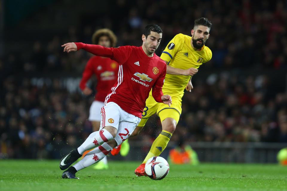  Henrikh Mkhitaryan was left out of the first team before proving his worth