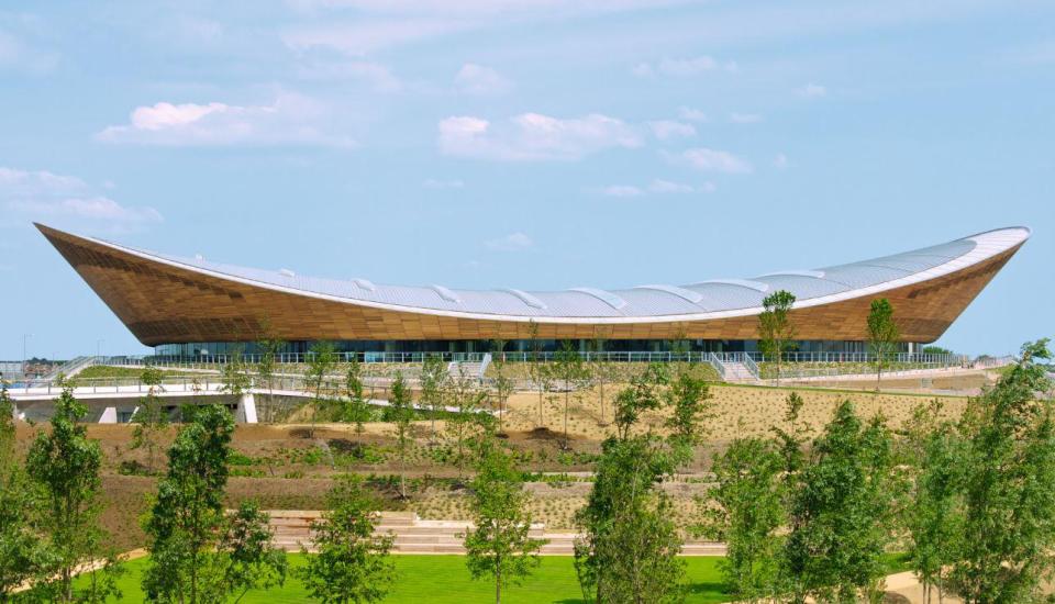  Known as the ‘Pringle’ for its distinctive wooden roof, this 6,000-seater velodrome was built for the London 2012 Olympics