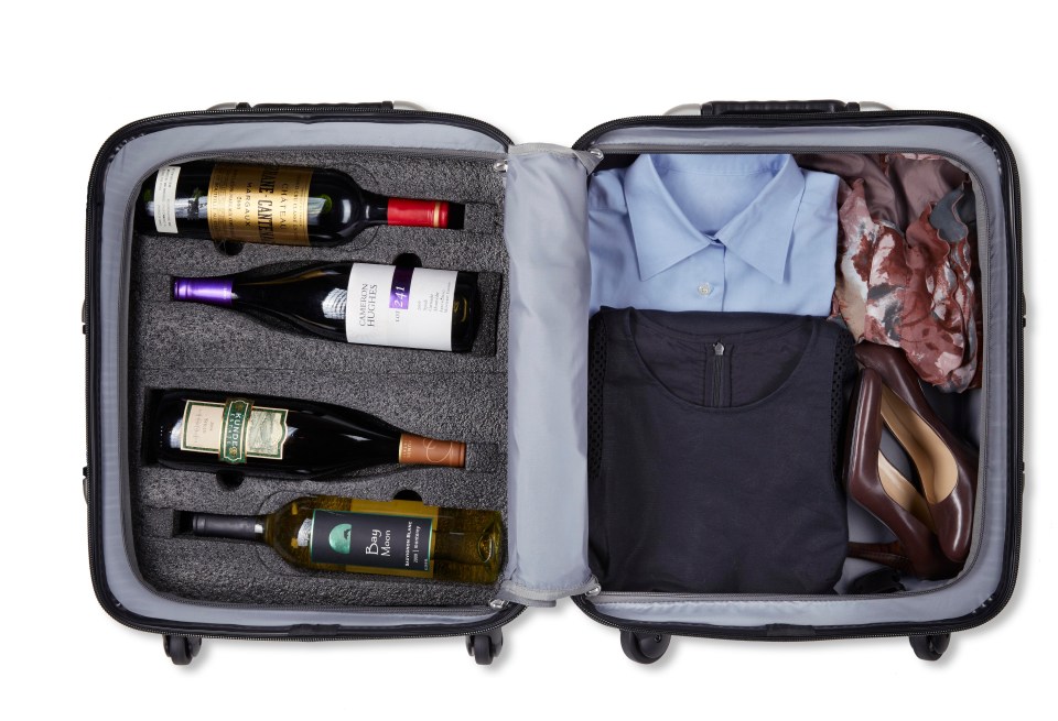 If you plan to carry less than twelve bottles, you will also have enough space for clothes