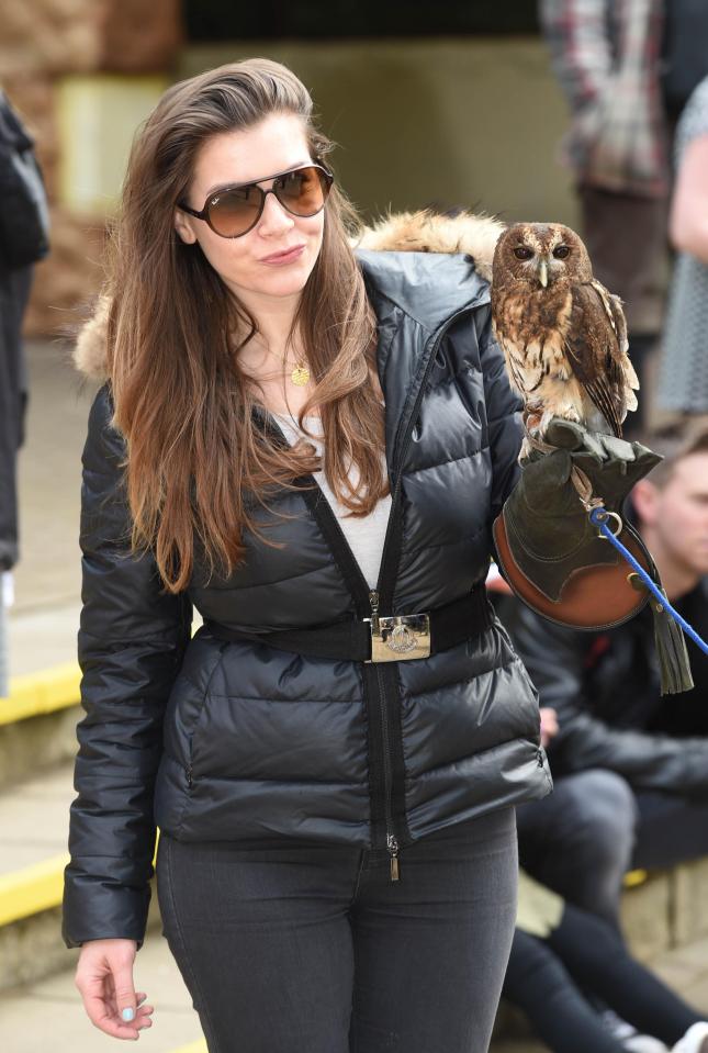  Imogen even had time for a snap with an owl