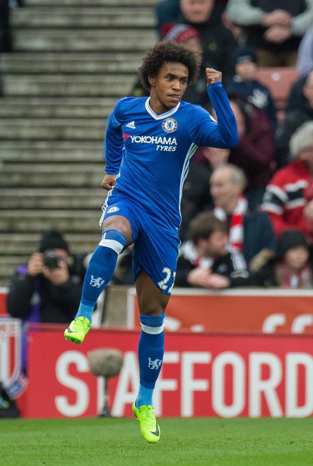  Willian has thrived under Antonio Conte