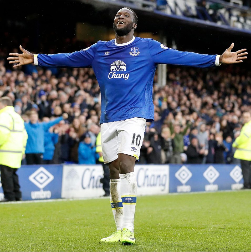  Lukaku celebrates yet another Premier League goal