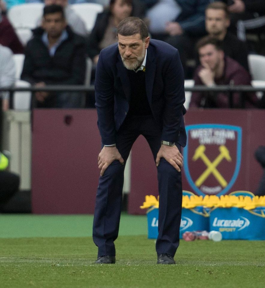  Slaven Bilic is on the brink of losing his job at West Ham after a terrible run of form