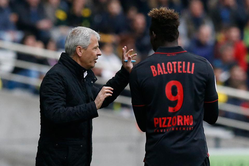  Nice boss Lucien Favre has revived Mario Balotelli's career