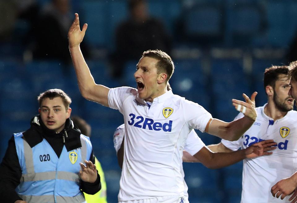  Chris Wood gave Leeds the lead in the 63rd minute