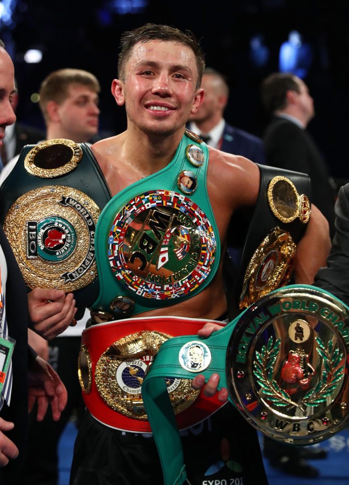  Gennady Golovkin has all-but one of the middleweight belts - but could he be tempted into a fight against James DeGale?