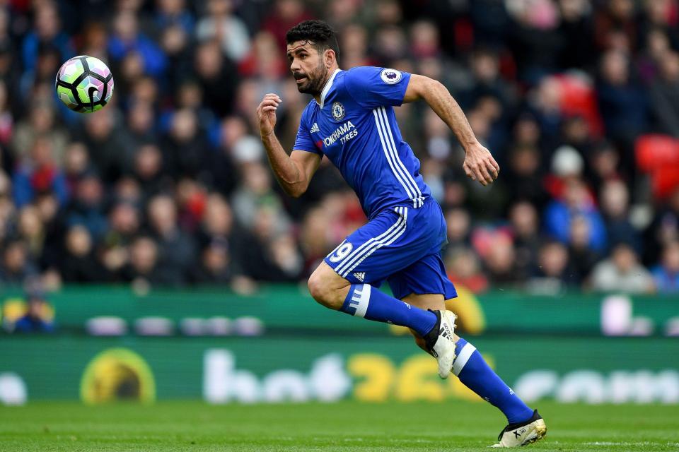  Diego Costa has led the line this season as Chelsea are top of the Premier League