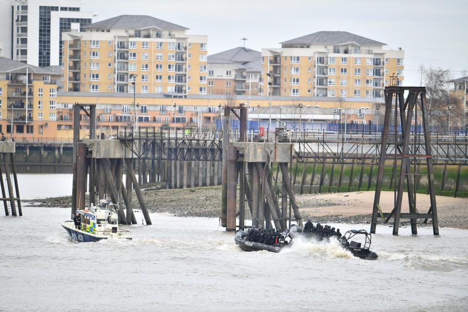  Sunday's exercise involved the SBS, based in Poole, Dorset