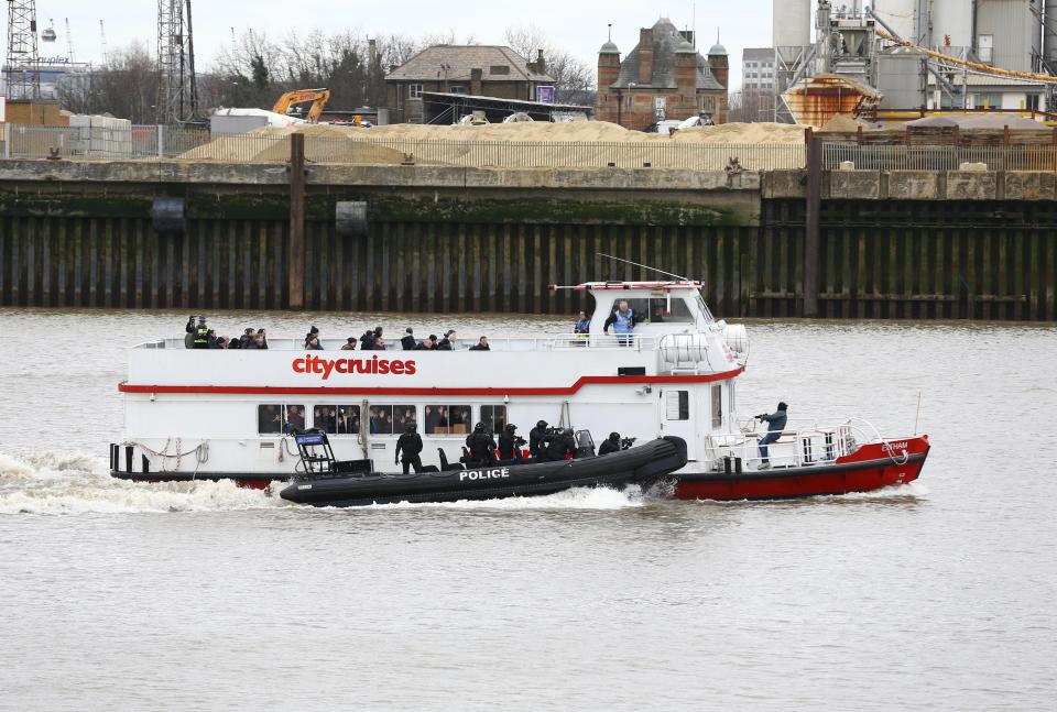  The drill was carried out due to concerns jihadis could use the waterway to attack the capital