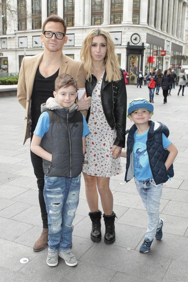  Stacey Solomon with her sons and boyfriend Joe Swash