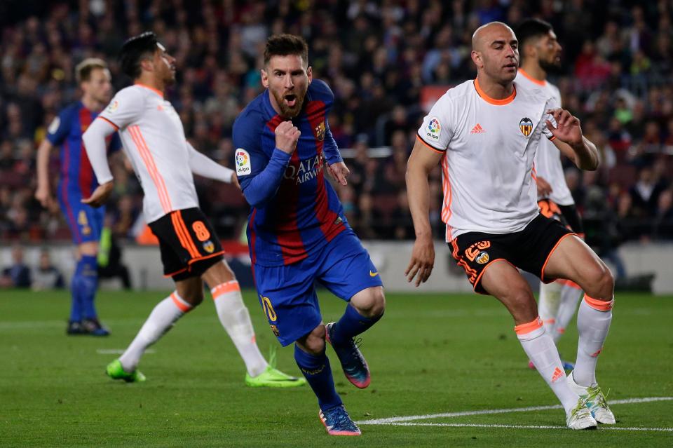  Lionel Messi was the star of the show as he helped himself to two goals in a 4-2 victory for Barcelona