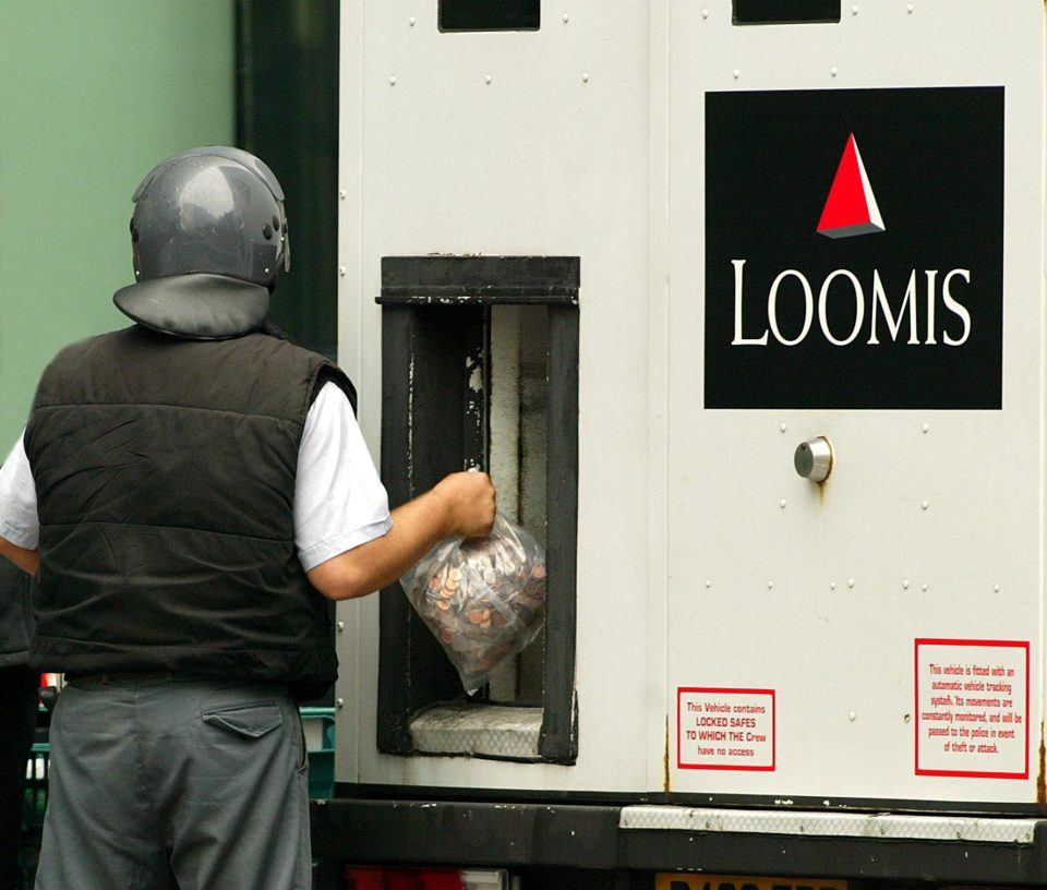  Thieves stole £7m from an armour-plated Loomis International security van