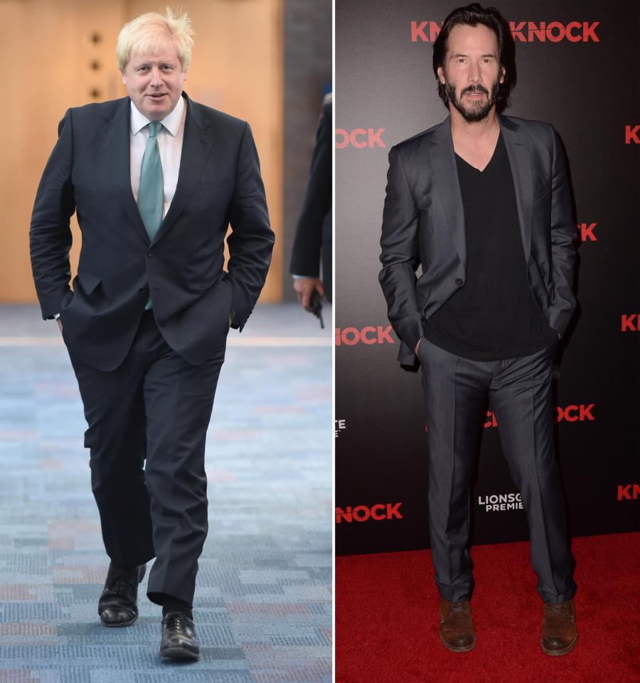  Hair 'mare bunch: Boris Johnson and Keanu Reeves