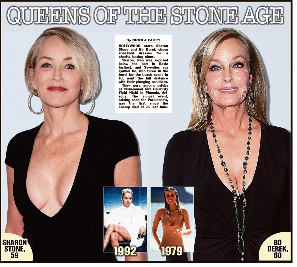  Sharon Stone and Bo Derek look wildly different despite being the same age