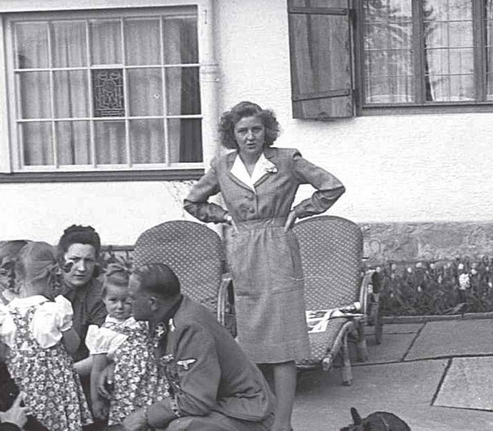  Hitler's lover Eva Braun was pictured at the Alpine Berghof retreat