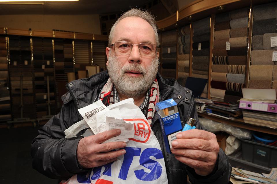  Roger Barrett found another man's belongings in a 'new' coat he bought from Sports Direct